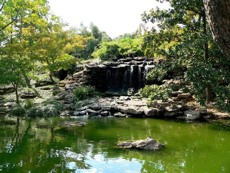 Rock Waterfall in Garden