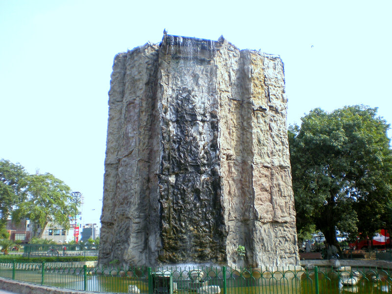 rock waterfall monument