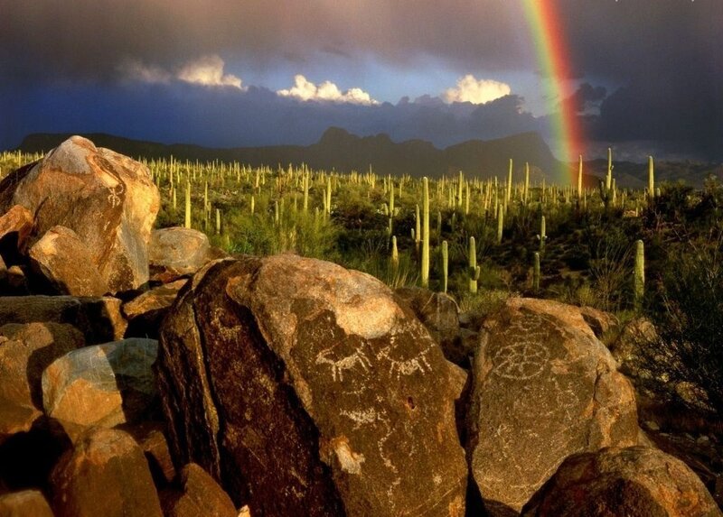 Rock with Petroglyphs