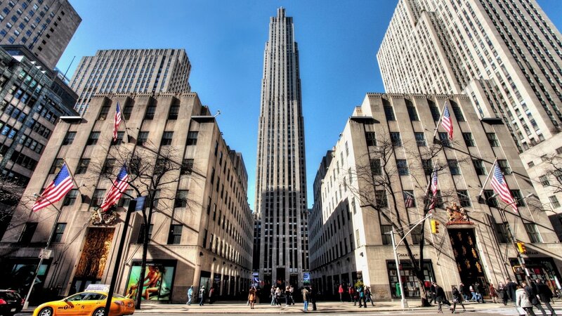 Rockefeller Center — Blue