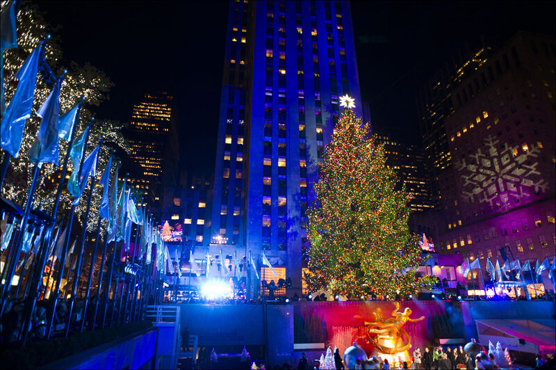 Rockefeller Center Christmas Tree — Blue
