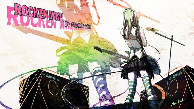 Rocken Miku performance art