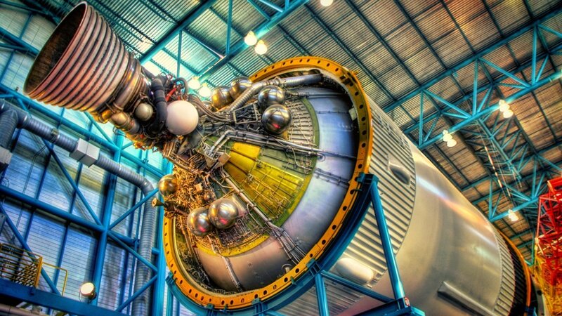Rocket Engine Assembly — Blue