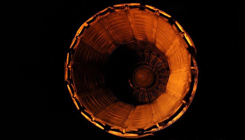rocket engine interior view