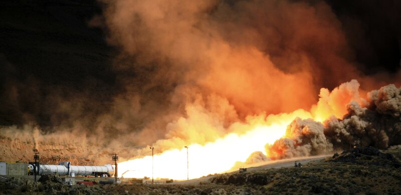 Rocket Engine Test Fire