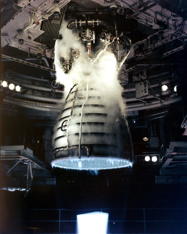 Rocket Engine Test — White