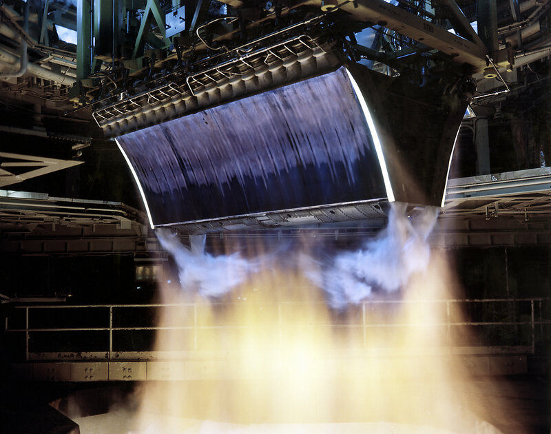 Rocket Engine Test — Yellow