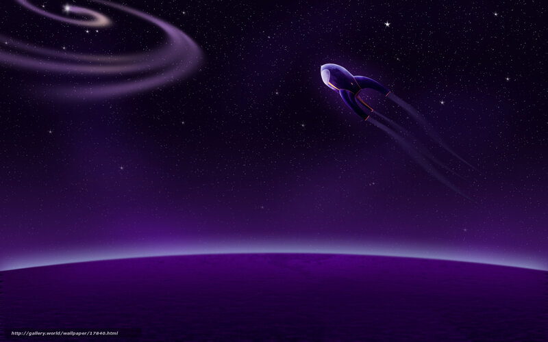 Rocket in space