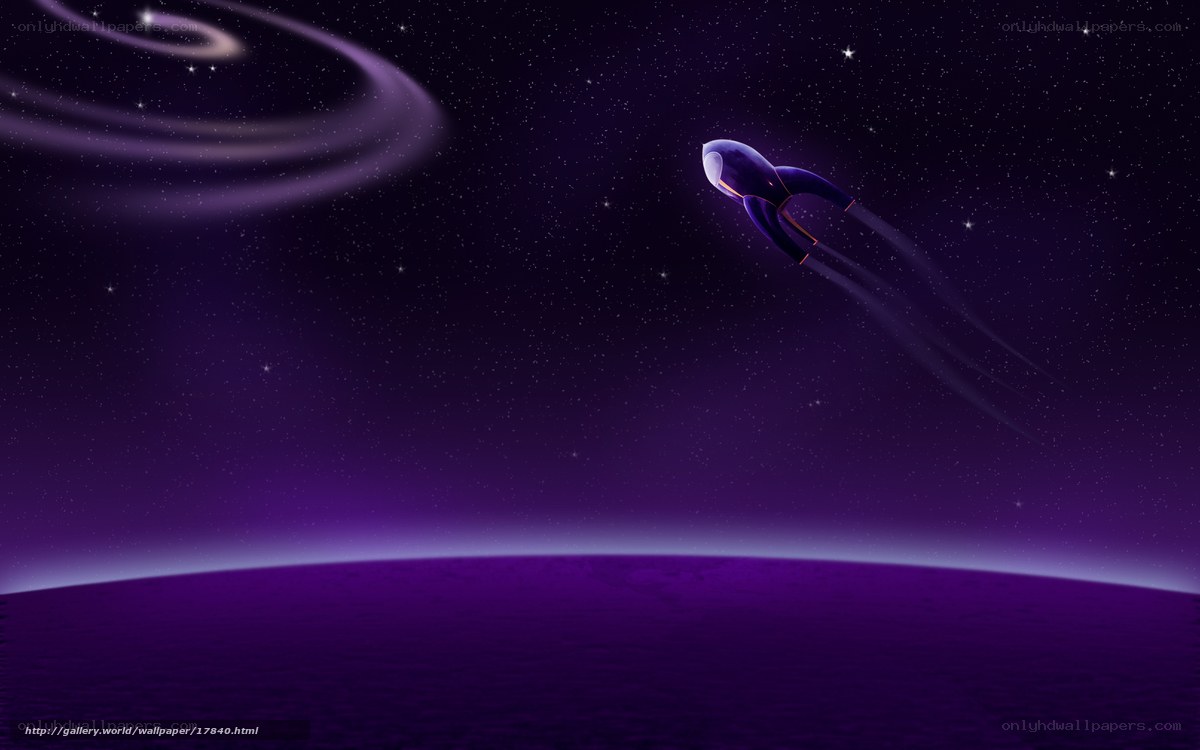 Rocket in space
