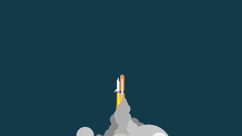 rocket launch animation