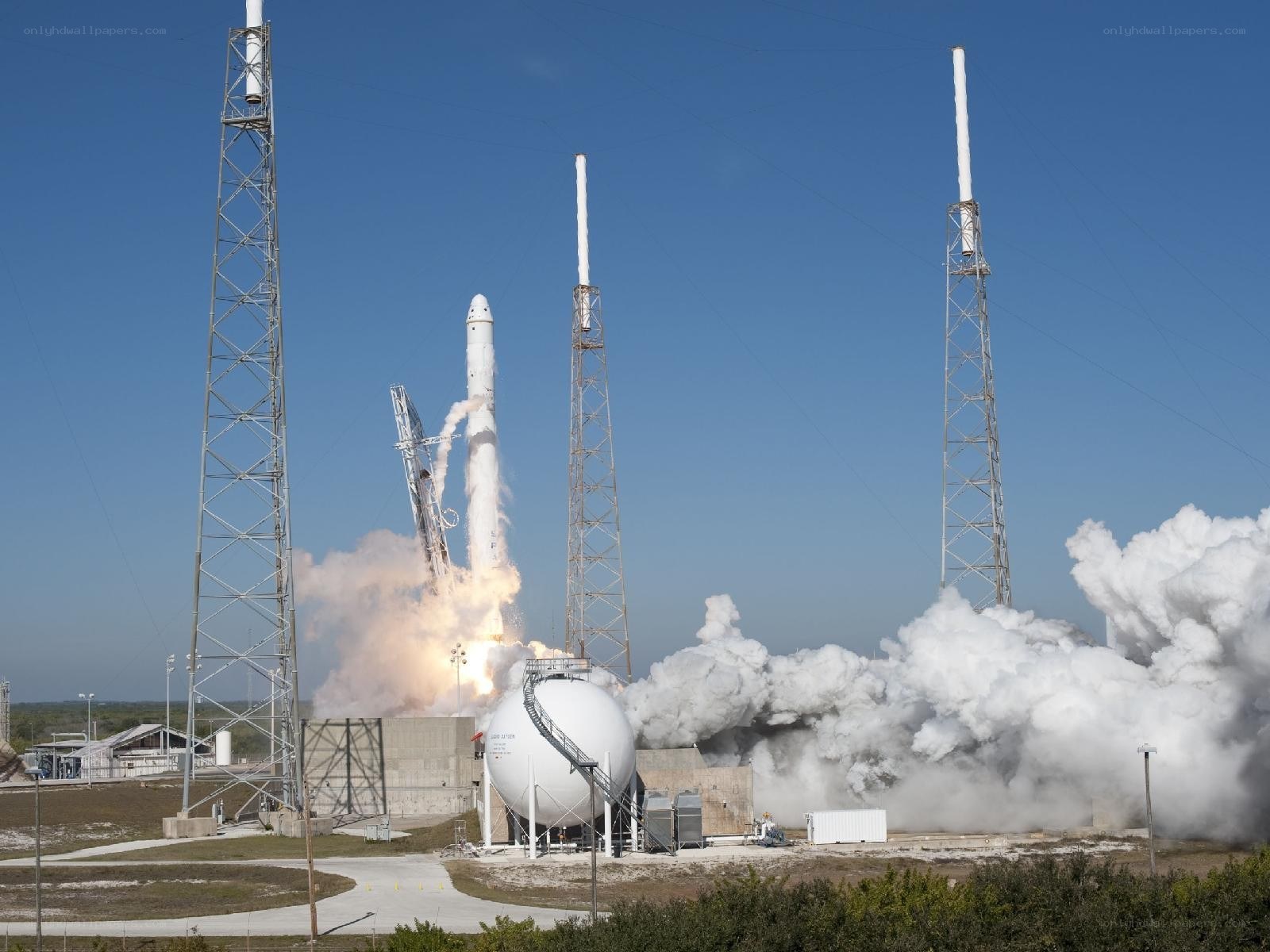 Rocket launch at Cape Canaveral