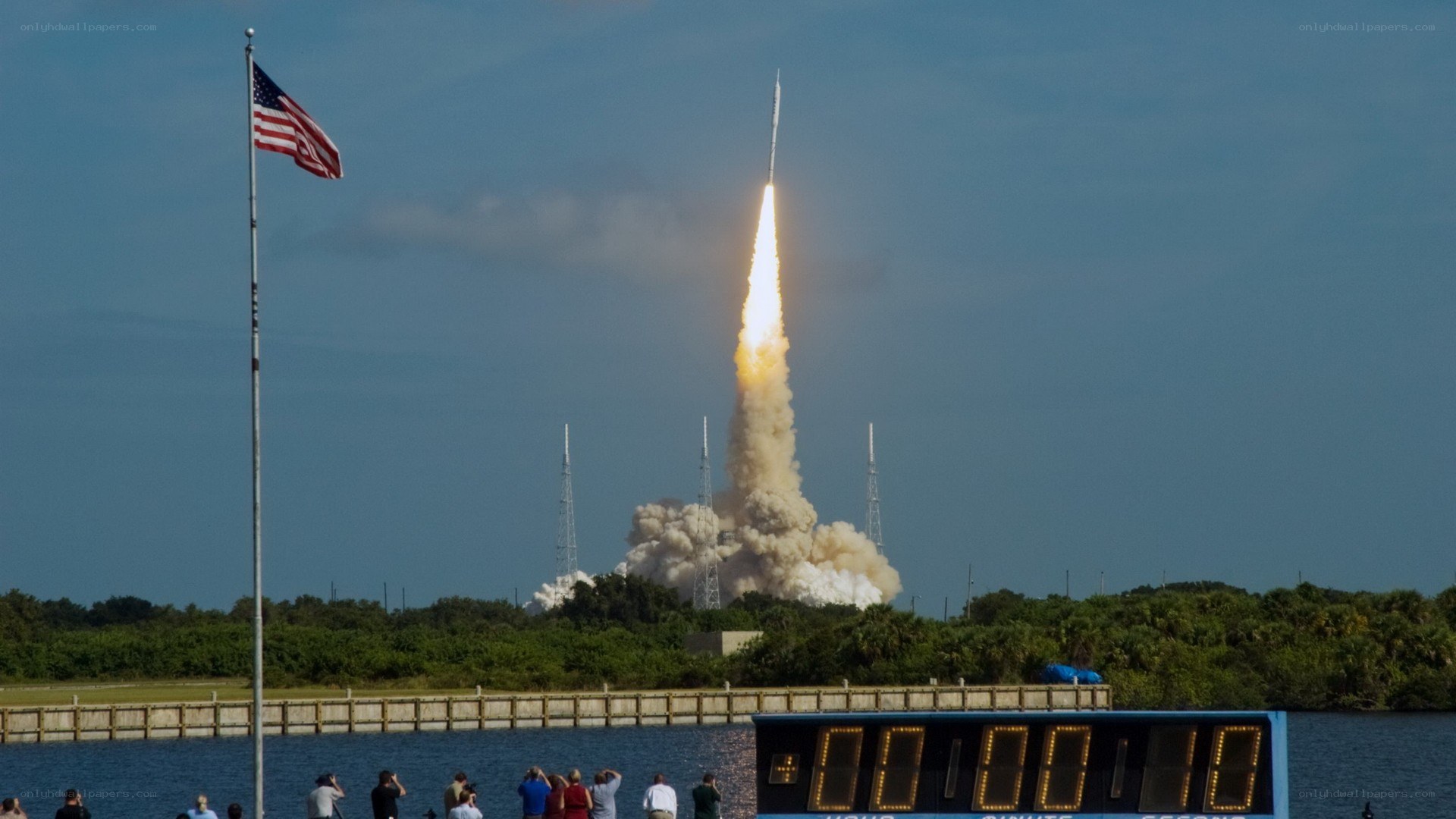 Rocket launch at Cape Canaveral