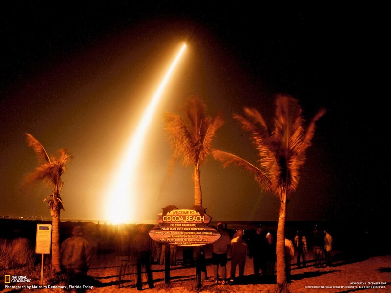 Rocket launch at Cocoa Beach