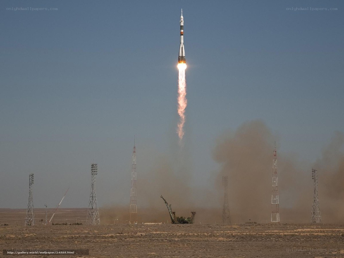 rocket launch at launch site