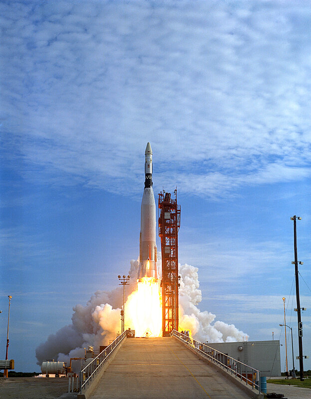 rocket launch at space center