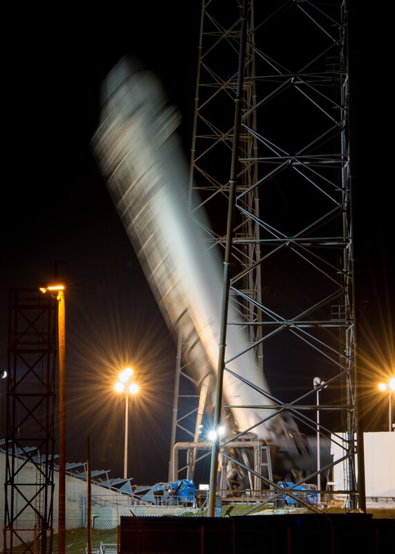 Rocket Launch — Black, Dramatic, Night, Photograph, Tower