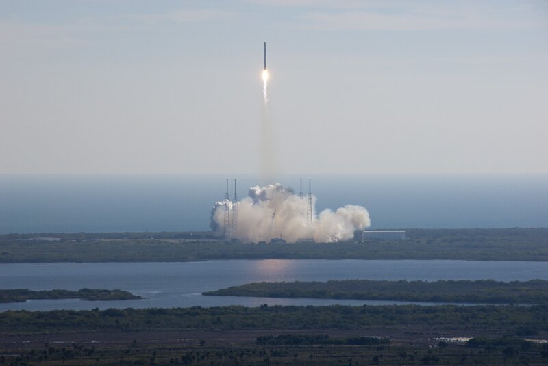 Rocket Launch — Blue, Dramatic, Afternoon, Photograph, Launch Pad