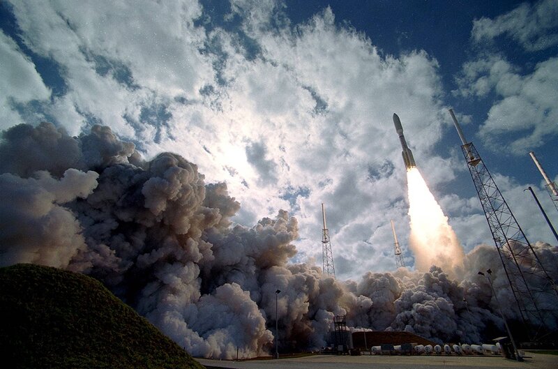 Rocket Launch — Blue, Dramatic, Afternoon, Photograph