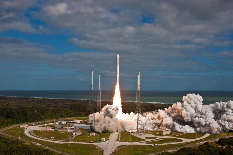 Rocket Launch — Blue, Dramatic, Afternoon