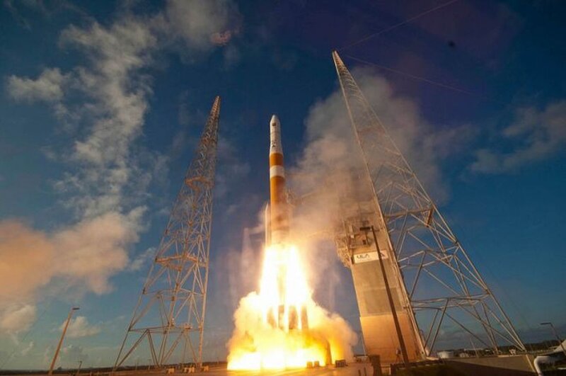 Rocket Launch — Blue, Dramatic, Sunset