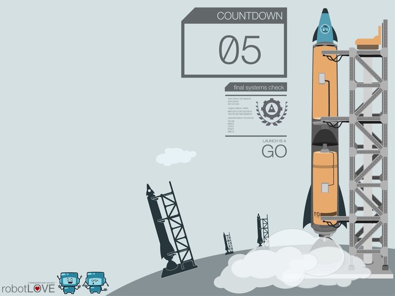 Rocket launch countdown