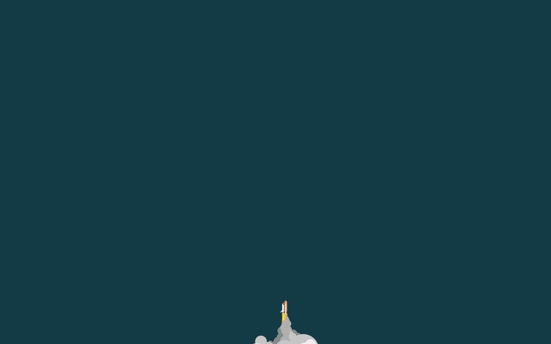 Rocket Launch — Dark Blue