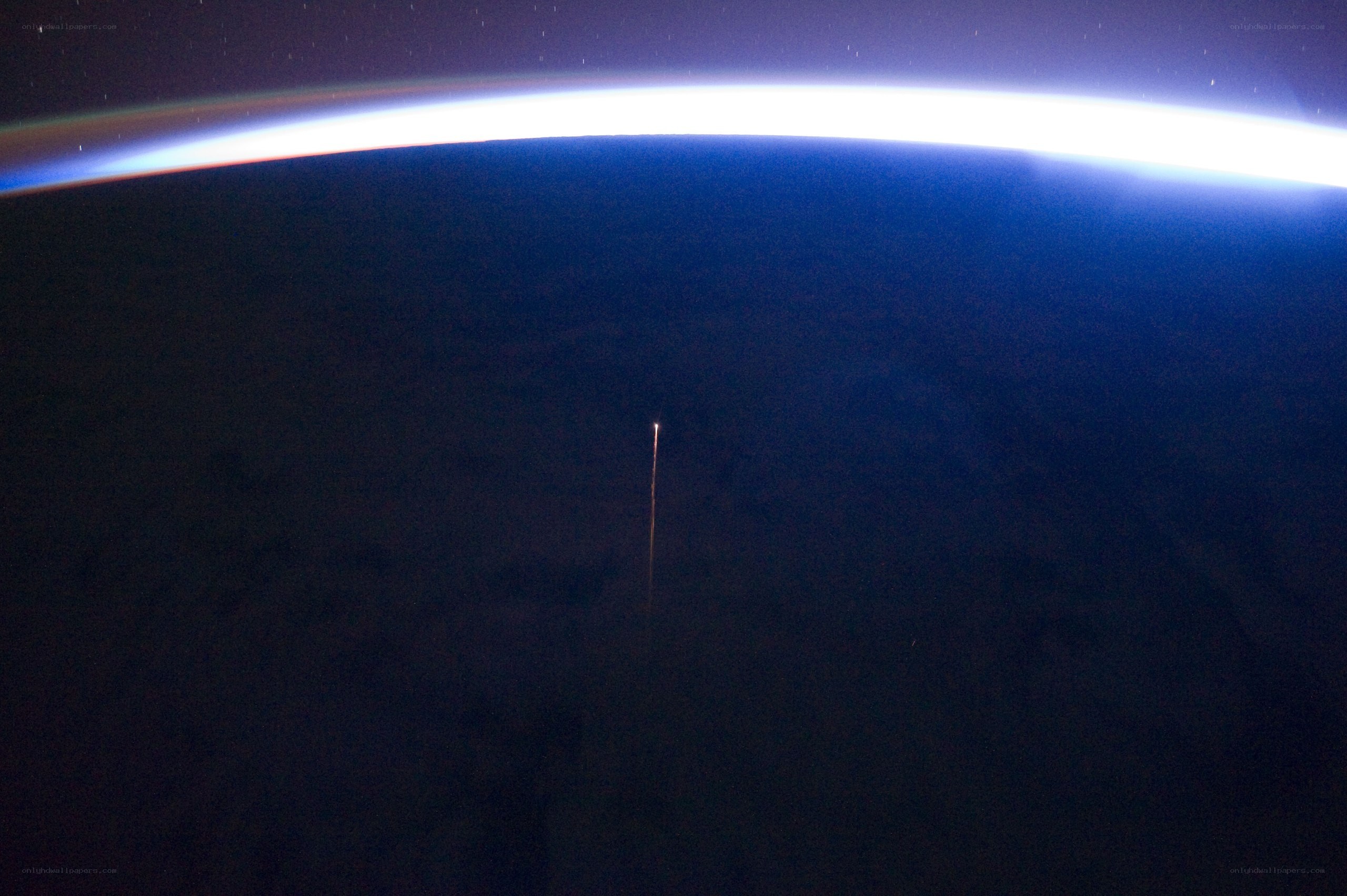 Rocket launch from space