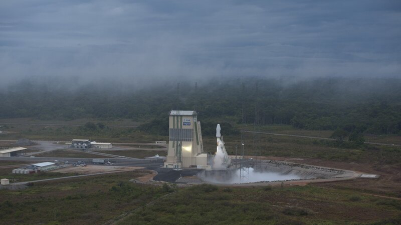 Rocket Launch — Gray, Dramatic, Morning