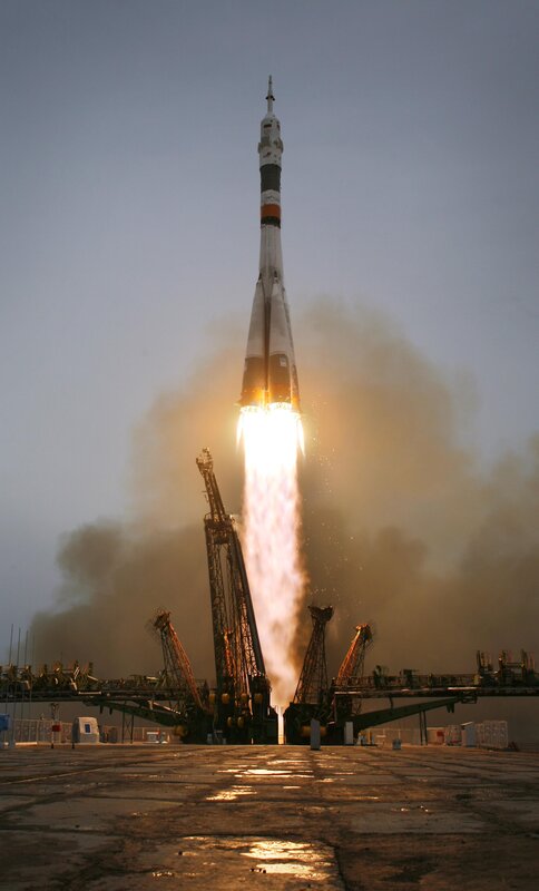 Rocket Launch — Gray, Dramatic, Sunset, Photograph