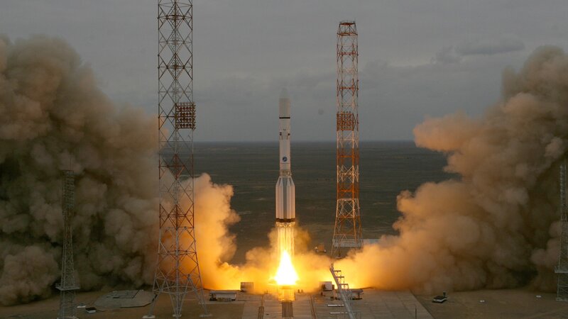 Rocket Launch — Gray, Dramatic, Sunset