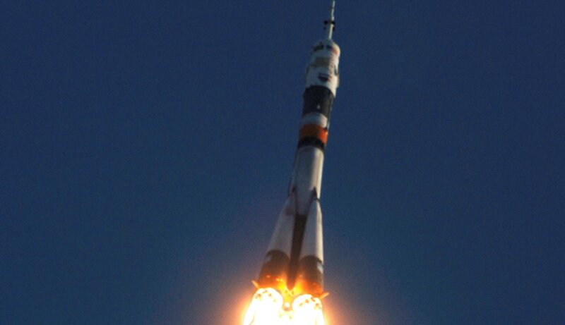 Rocket launch into space