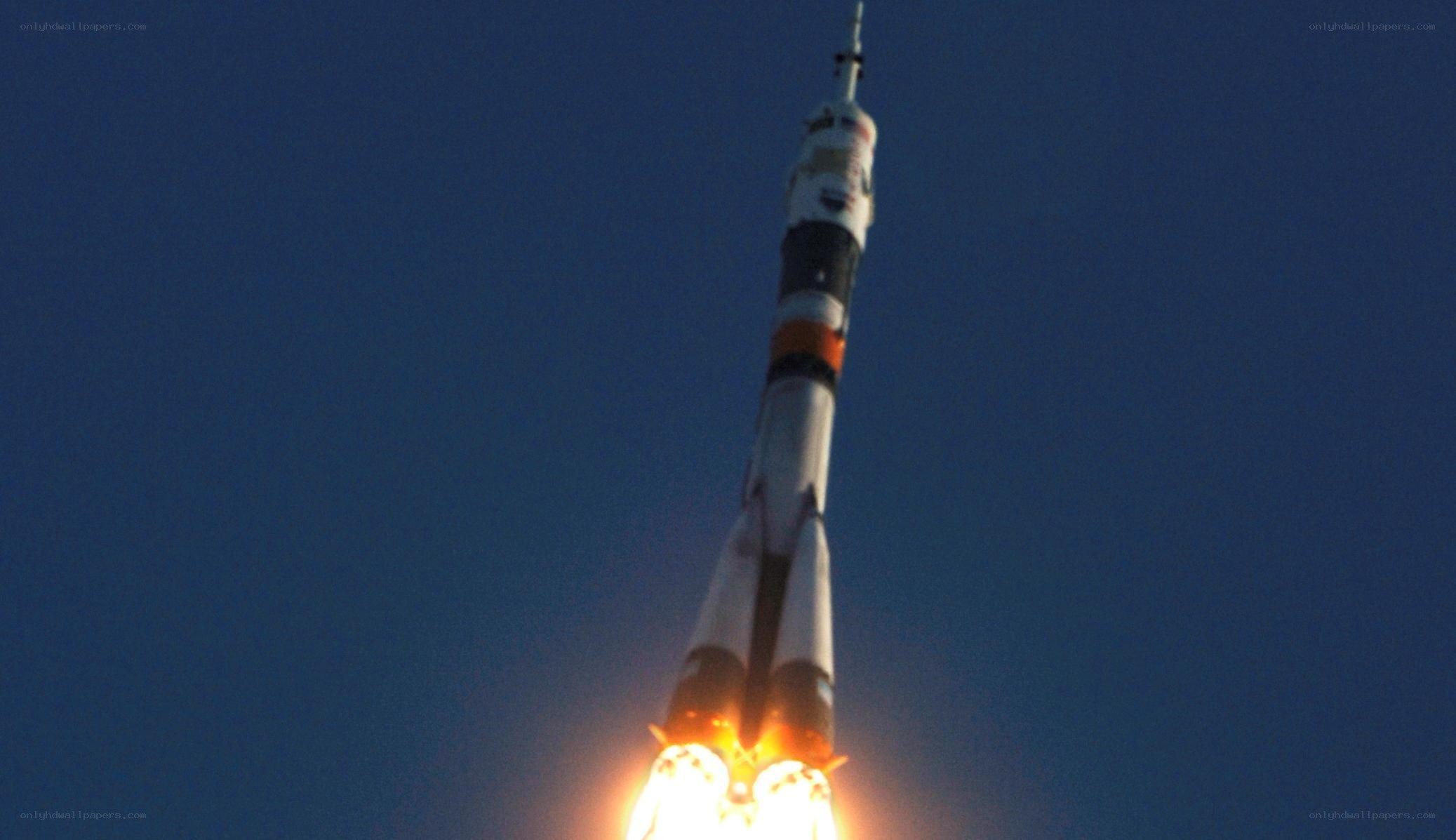 Rocket launch into space