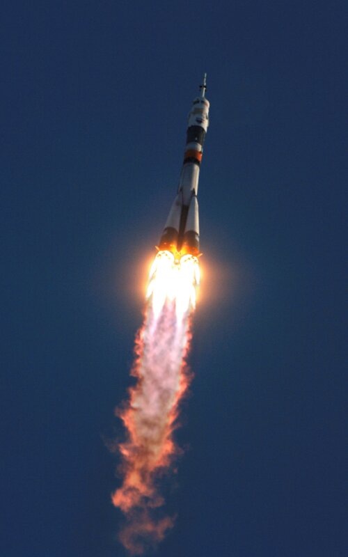 Rocket launch into space