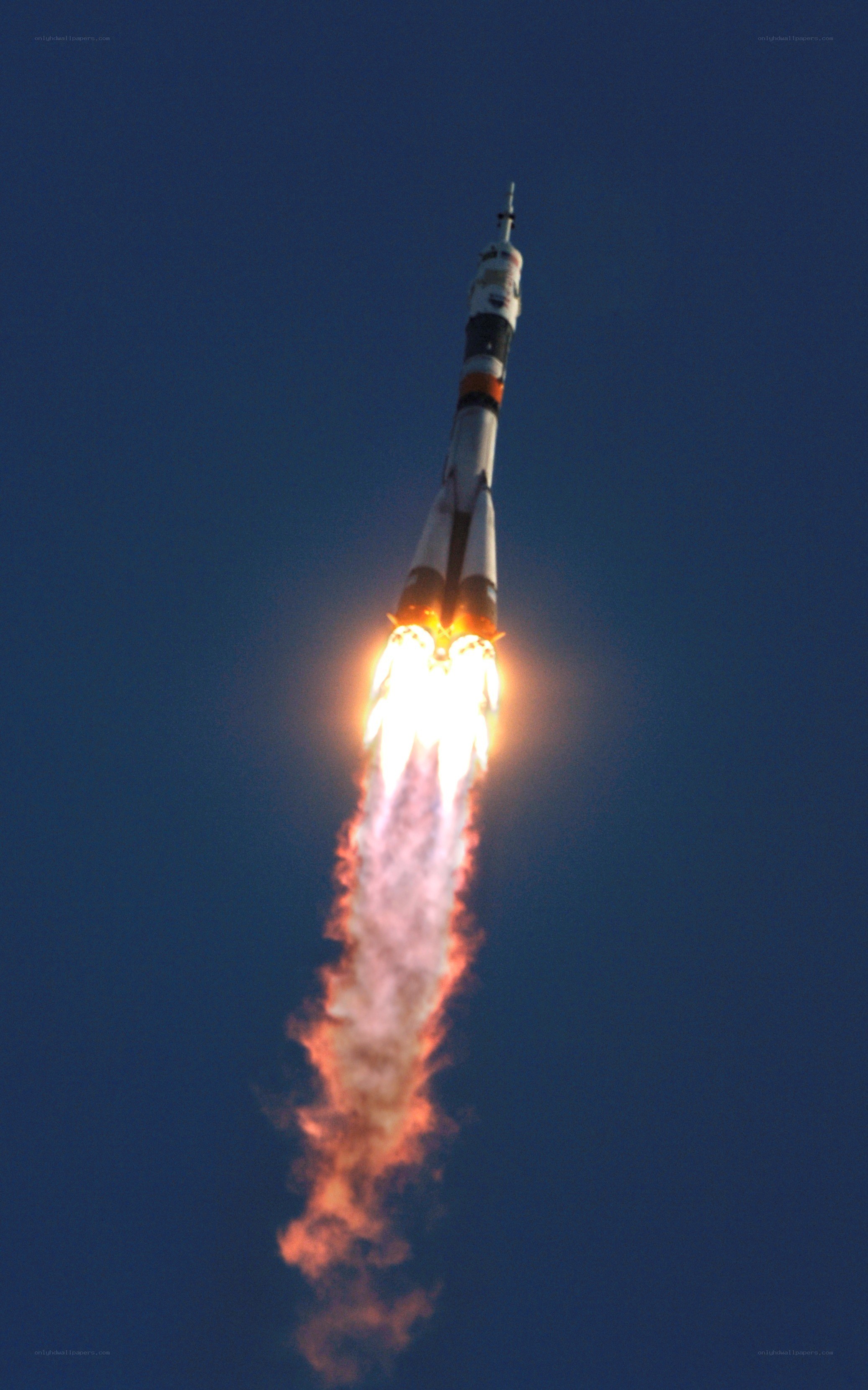 Rocket launch into space