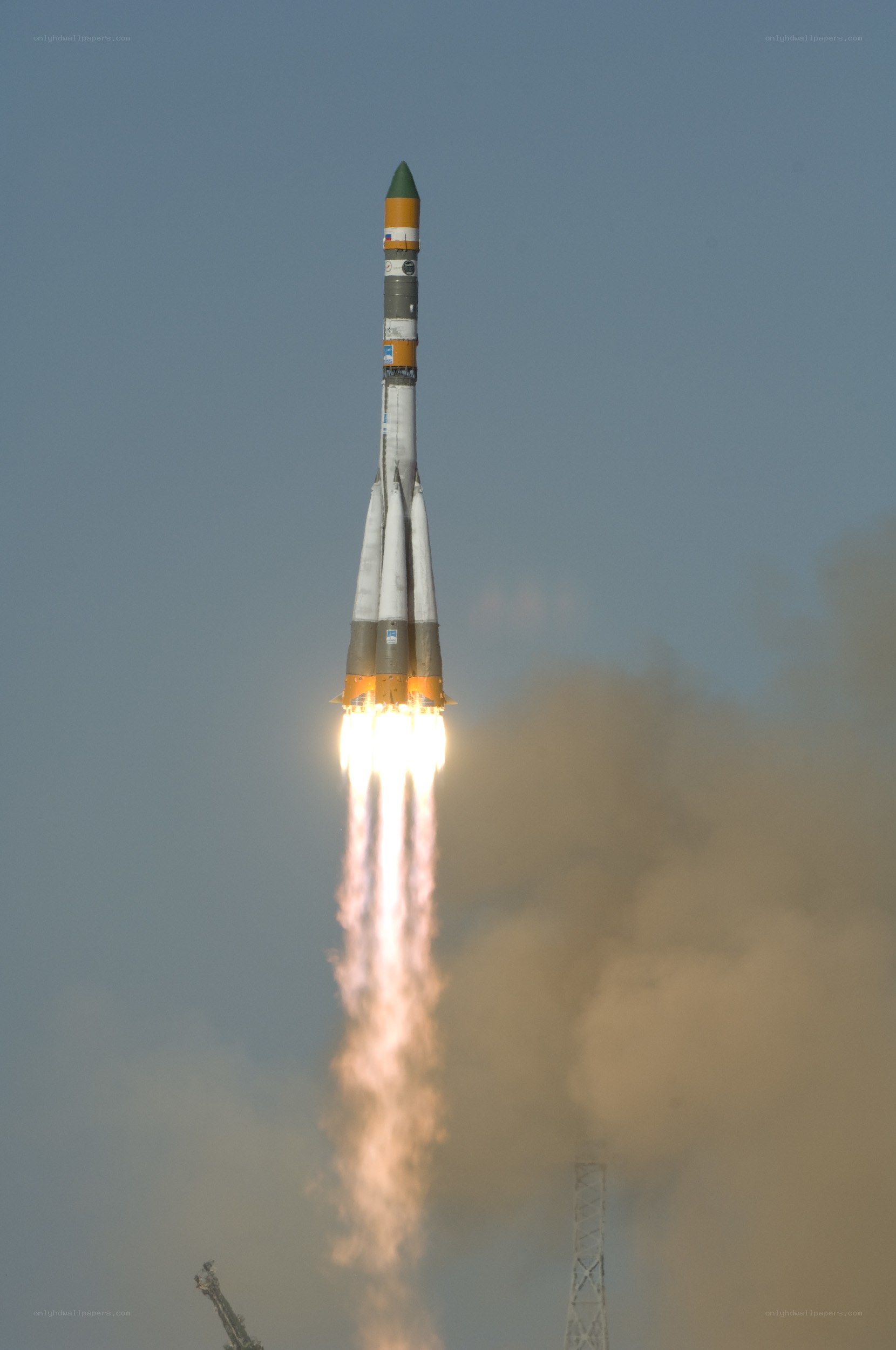 Rocket launch into space