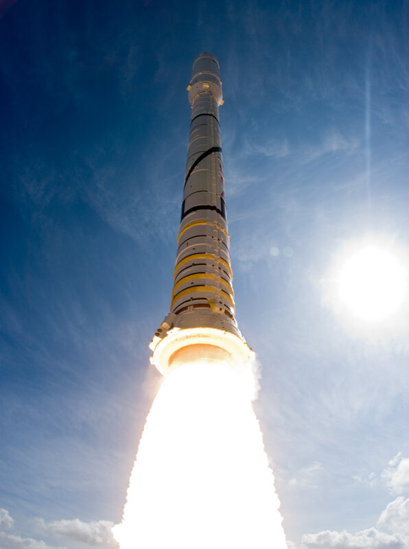 Rocket launch into space