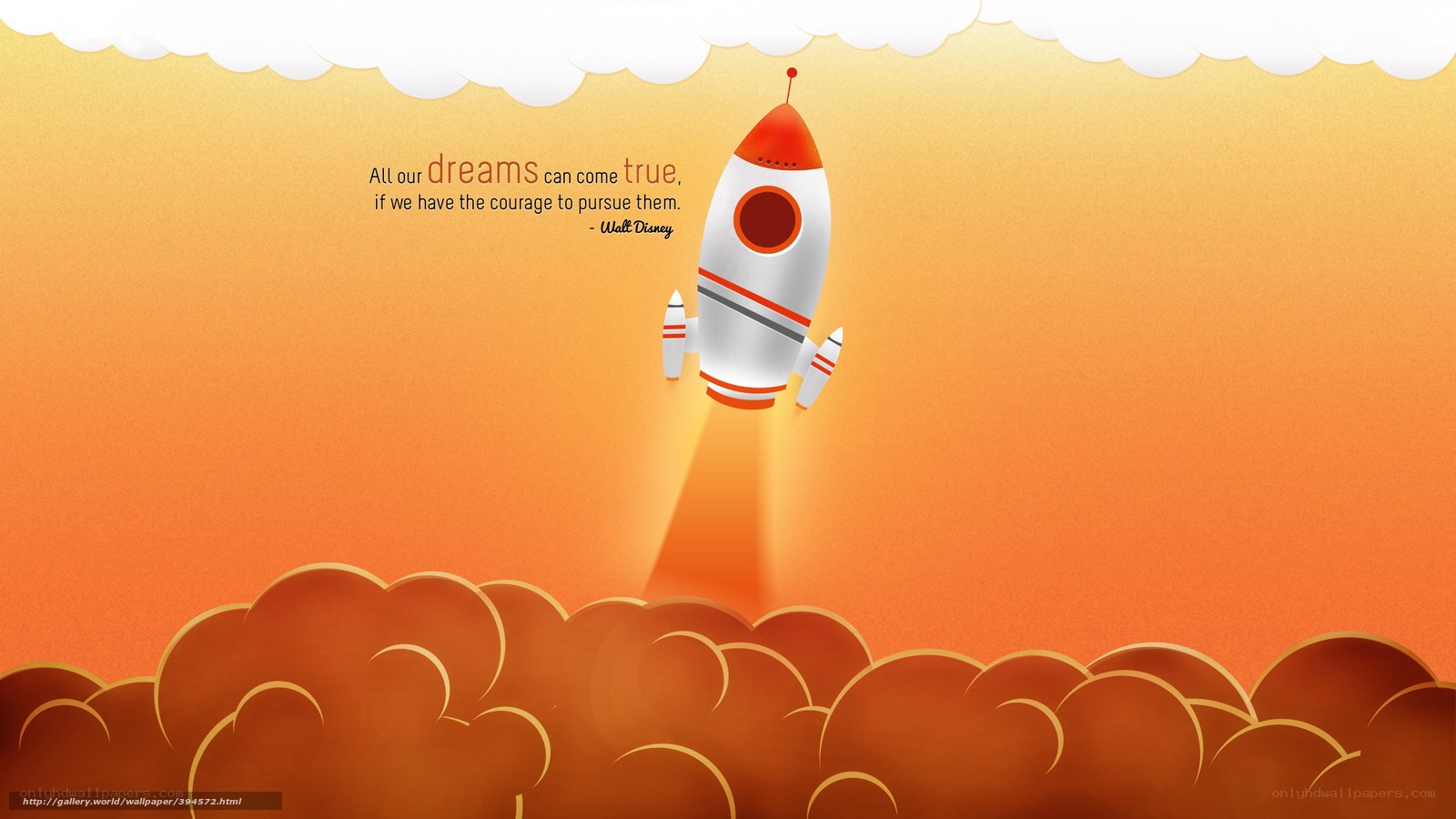 Rocket Launch Motivational Wallpaper