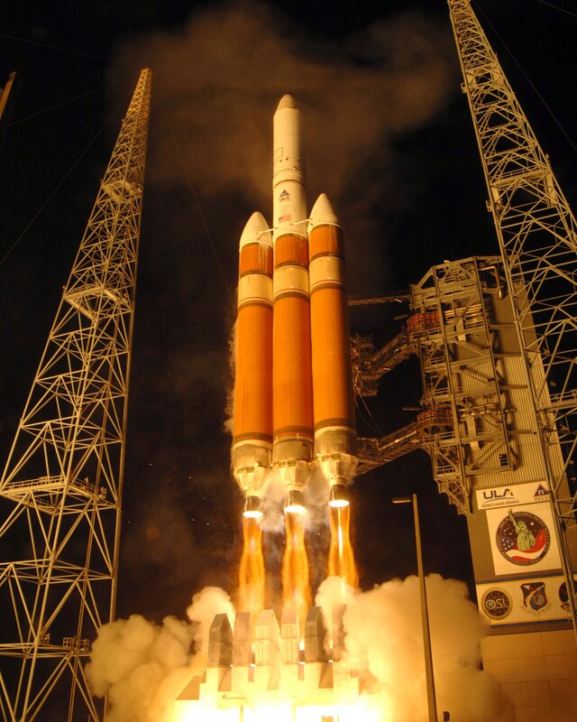 Rocket Launch — Orange, Dramatic