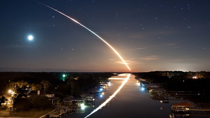 Rocket Launch Trail — Dark Blue