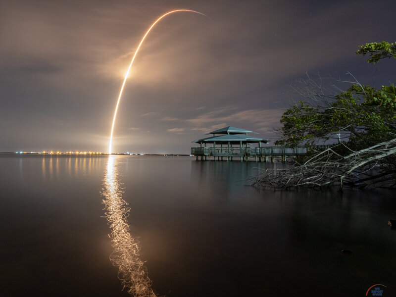 Rocket Launch Trail — Dark