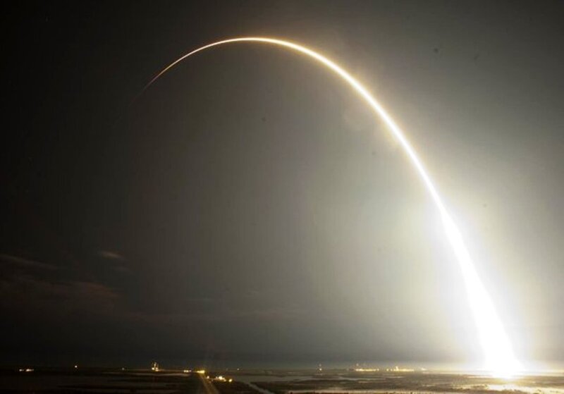 Rocket Launch Trail — White