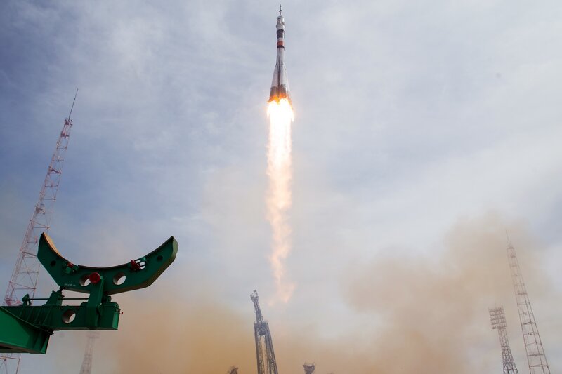 Rocket Launch — White, Dramatic, Morning
