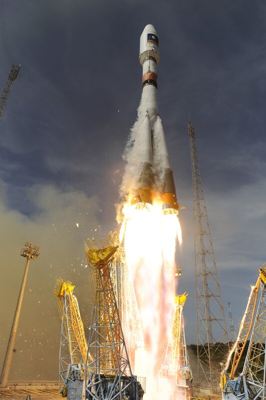 Rocket Launch — White, Dramatic, Sunset, Photograph, Launch Pad
