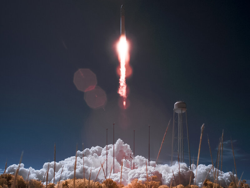 Rocket Launch — White, Dramatic