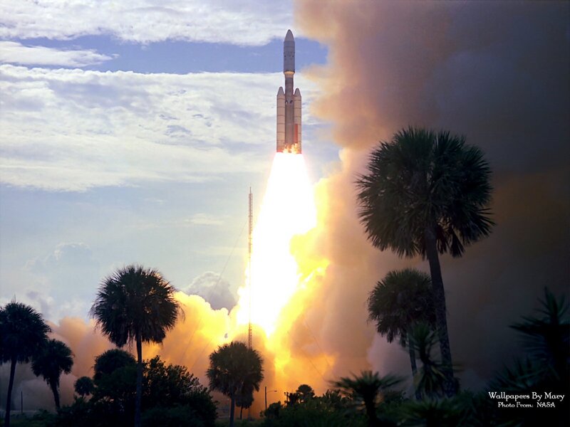 Rocket Launch — Yellow, Dramatic, Afternoon