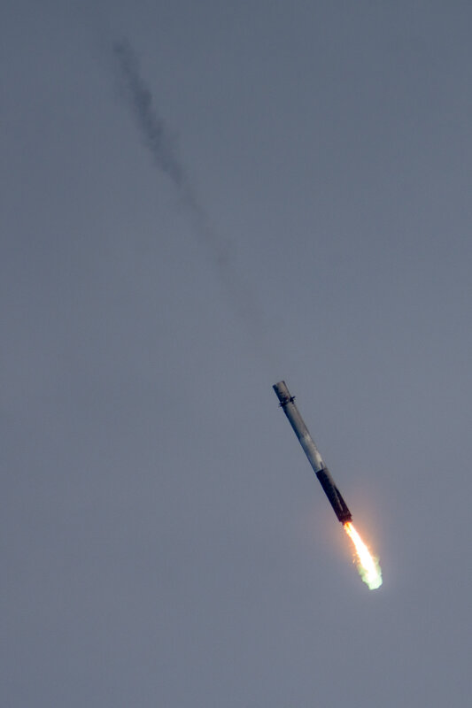 Rocket Launching — Gray, Dramatic, Afternoon
