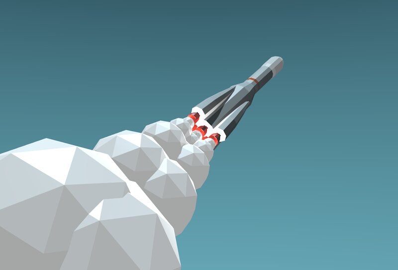 Rocket Launching — Gray