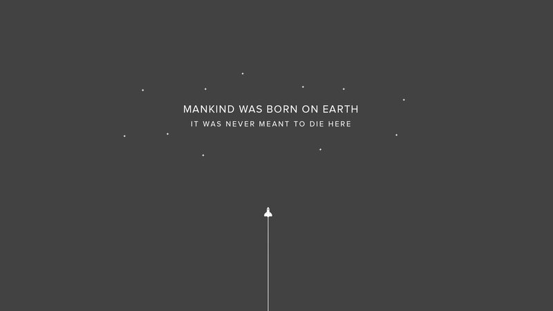 Rocket Launching into Space — Gray