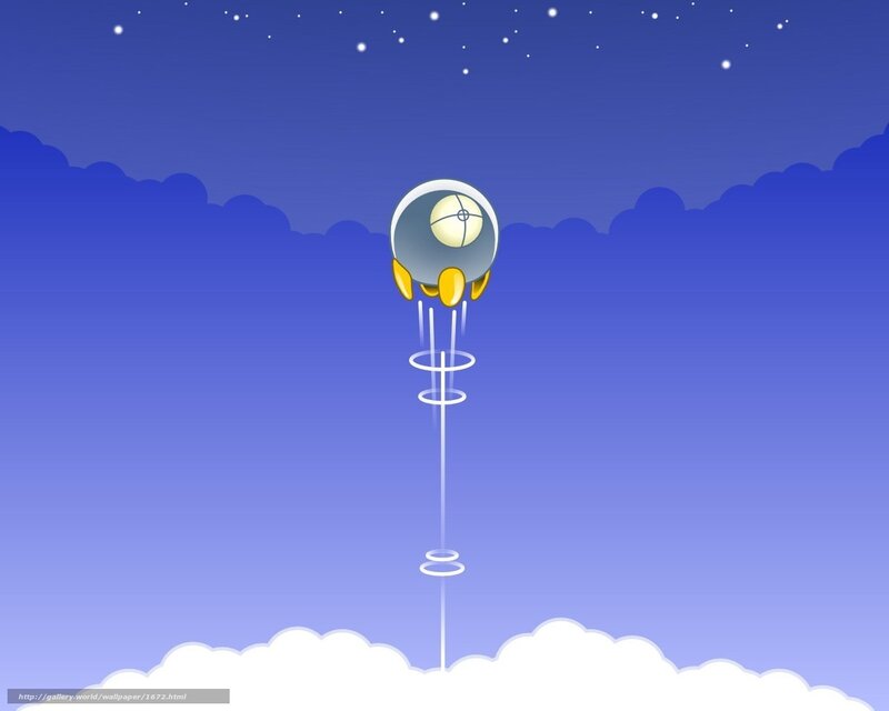 Rocket launching into space