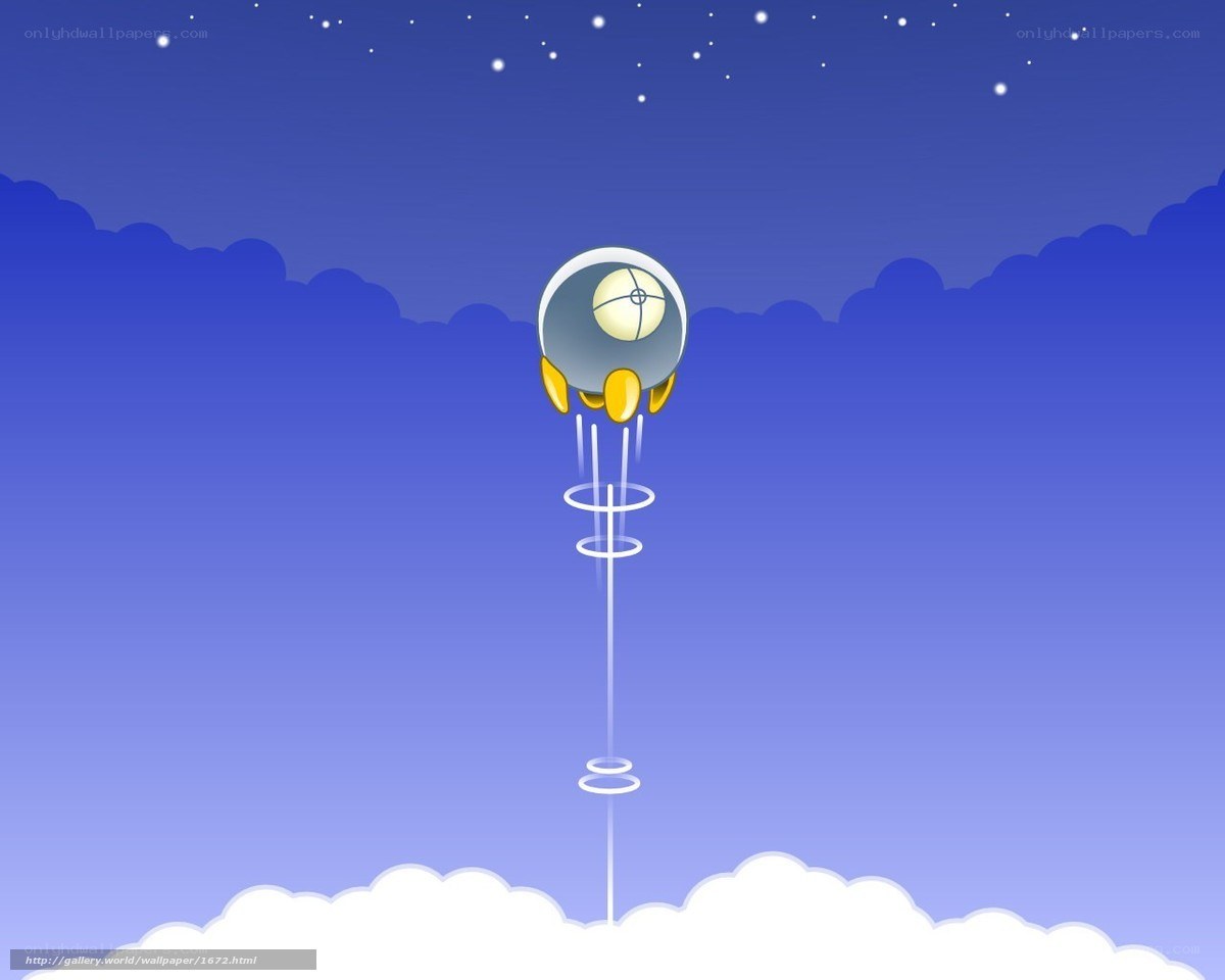 Rocket launching into space